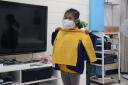 小素材 女童t恤宝宝外出打底衫儿童长袖秋衣高领上衣中领春秋装男冬季 蛋黄色 140 实拍图