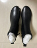 拔佳（Bata）时装靴女秋商场新款百搭羊皮弹力通勤短筒靴AWM56CD2 黑色 35 晒单实拍图