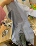Auro Mesa秋冬婴儿保暖内衣哈衣A类德绒无痕连体衣秋衣爬服宝宝睡衣居家服 蓝色哈衣 100cm/2-3岁 实拍图