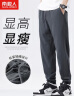 南极人（Nanjiren）休闲裤男秋季宽松运动裤长裤卫束脚裤男裤潮流百搭裤子男中灰 L 实拍图