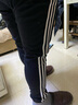 阿迪达斯（adidas）男裤长裤 25冬新款跑步训练裤休闲时尚裤透气舒适针织棉质运动裤 经典黑/时尚三条纹/热销款 L 【175-180cm/150-160斤】 实拍图