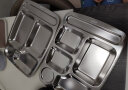 美厨（maxcook）304不锈钢餐盘饭盒分格 快餐盘学生餐盒 六格大号加厚MCFT786 实拍图