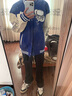 POUM裤子秋冬季男美式街头cleanfit水洗黑色微喇牛仔裤男高街宽松直筒 LSFS-NK07黑色 L【建议95-110斤】 实拍图