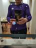 QINKUNG轻功体育马拉松运动跑步长袖t恤交叠领训练装备衣服男款 绛紫 L 晒单实拍图
