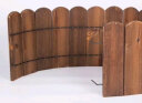 冠乐家 木栅栏围栏室内阳台实木花园绿植隔断小篱笆 长118cm*高55cm碳化色 晒单实拍图