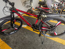 凤凰（Phoenix）山地自行车成人男女学生青少年减震变速越野公路通勤车山地车 26寸黑红刀轮 30速数字指拨（前中后全轴承） 实拍图