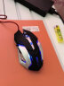 沃野发光静轻音游戏鼠标有线笔记本台式机电脑USB家用办公绝地求生宏鼠标自定义可编程加重电竞 金属底加重黑色(加强版) 实拍图