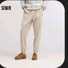 森马（Semir）【男裤福袋】休闲裤男夏秋冬季潮流简约宽松裤子 D款【灯芯绒束脚裤】-卡其 L 实拍图