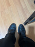 奥康（Aokang）系带舒适大底纯色商务正装透气男士皮鞋 黑41码 实拍图