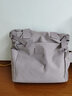 小安熊单肩包女尼龙大包大容量防水手提袋大中学生书包帆布包通勤上班包 紫色 实拍图