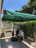 野人谷 户外遮阳伞庭院防晒伞室外大型沙滩太阳伞双顶摆摊伞保安岗亭伞 2.5m四股墨绿色【70斤大理石座】 实拍图