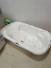 cam IL MONDO DEL BAMBINO意大利原装进口新生婴儿洗澡盆加厚可坐可躺硅胶防滑宝宝儿童洗澡 白色U02【硅胶防滑坐躺两用】 实拍图