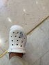 CROCS卡骆驰贝雅云彩女士洞洞鞋户外休闲鞋|208186 白色-100(含智必星) 34 (210mm) 实拍图