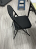 京居 椅子折叠椅凳子 电脑椅子办公家用会议培训座椅子休闲椅靠背椅子 【升级黑腿黑网】【6把装】3022 实拍图