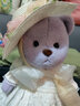 莉娜熊（TeddyTales）小熊玩偶毛绒玩具熊泰迪手作熊安抚娃娃送礼送人新年礼物女生 紫灰色 中号站姿约30cm 实拍图