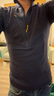 迪卡侬（DECATHLON）户外美利奴羊毛速干衣T恤男运动徒步登山长袖上衣保暖内衣保暖衣 半拉链深蓝色（89%）绵羊毛 M 实拍图