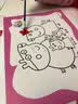 乐福然儿童涂色画DIY颜料水彩画涂鸦画填色儿童手工绘画工广场 男女混30张画+6条颜料+6支画笔 实拍图
