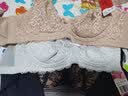 古今 内衣女舒适性感无钢圈文胸无痕小胸3/4罩杯聚拢胸罩蕾丝 黑色 85B 实拍图