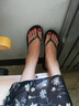 HUJIUTUO拖鞋人字拖女夏时尚外穿浴室防滑夹脚凉拖鞋平底海边沙滩鞋1.5cm 黑色1.5cm 正常码 37 实拍图