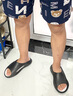 LATE TIME软弹户外拖鞋男士夏季软底防滑运动拖鞋情侣居家凉拖鞋女外穿 黑白 44-45 【标准码】 实拍图