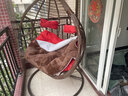 卡森哲 吊篮藤椅吊椅秋千摇篮椅摇椅吊兰掉椅椅秋千椅家用阳台室内吊床 双人棕色粗藤(大礼包) 实拍图