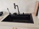 小米地宝系列日式厨房水槽大单槽洗菜盆一体盆洗碗槽304不锈钢台下盆水池 集渣过滤套餐 80*46（左右排水） 实拍图