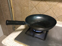 厨正堂正宗章丘炒锅铁锅纯手工锻打老式家用炒菜锅无涂层物理不粘锅礼盒 已开锅礼盒 32cm 实拍图