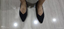 朴尼斯 Pounise 单鞋女韩版百搭气质浅口大码船鞋平底柔软小码女鞋子 PQM-07 黑色 41/255(1.5) 实拍图