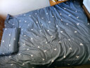 南极人NanJiren 全棉三件套 简约纯棉学生宿舍单人床单被套枕套床上用品 1.2米 150x200cm 思绪 实拍图