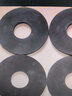 一靓4分6分1寸硅胶橡胶密封圈热水器水管垫片波纹管软垫圈花洒皮平垫 6分黑色橡胶垫片【10个装】 实拍图