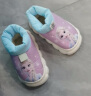 迪士尼（Disney）儿童棉拖鞋宝宝秋冬季包跟保暖拖鞋居家防滑棉鞋 浅蓝艾莎32\33 实拍图