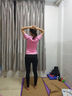 坚乐 瑜伽服女套装夏季速干衣网红运动健身房专业显瘦跑步服高腰长裤 粉色五件套 S 实拍图