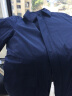 AMURS爱缪斯中年男装翻领羽绒服 爸爸装商务休闲父亲款加厚外套 藏蓝 M-200克（135斤~145斤） 晒单实拍图
