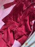 轩靓情侣睡衣女秋季薄款冰丝长袖仿真丝绸结婚红色男家居服套装 晒单实拍图