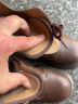 奥康（Aokang）官方女鞋 秋冬新款暖色系潮酷时尚微绒马丁靴 棕色 37 晒单实拍图