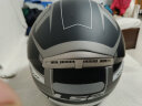 LS2双镜片揭面盔电动摩托车头盔男女高清耐磨赛车四季通用 FF370 哑黑灰竞速 XXL（建议59-60头围） 实拍图