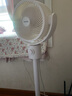 库思特 Kusite空气循环扇果岭电风扇落地扇家用摇头对流静音风扇台立两用直流电扇节能变频台扇 典雅白机械款 实拍图