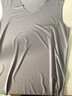 朵彩男士冰丝无痕背心夏季运动健身高弹V领速干修身紧身无袖随心裁 麻灰 L 实拍图