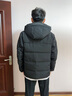 康博羽绒服男可拆帽冬季加厚保暖商务休闲短款鸭绒服外套 黑色 2XL 实拍图