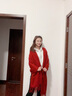 槿城大尺寸围巾超长韩国秋冬款加厚围巾保暖男女纯色流苏披肩Y2352 酒红色 长230cm*宽83cm 实拍图