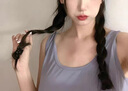 北极绒（Bejirog）莫代尔背心睡裙女夏季带胸垫薄款凉感吊带睡衣外穿大码家居服 WT136-蓝【带胸垫背心裙】主图 M码【80-100斤】 实拍图