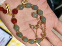 AIF和田玉好事花生手链女玉石手串轻奢生日情人节生日礼物送女友老婆 好事花生手链+浪漫玫瑰礼盒 实拍图