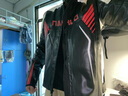 杜汉（DUHAN）摩托车骑行服皮衣男女情侣机车夹克四季防风防摔赛车服夏季骑士服 黑红白四季皮衣（男） XL 实拍图