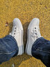 回力男鞋春季男低帮帆布鞋经典休闲鞋经典时尚学生情侣款休闲板鞋女 白色HL709T 40 实拍图