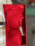 商场同款金三塔红品真丝文胸套装红色内衣桑蚕丝文胸内裤套礼盒装NZF7A306 B套装 75B+M 晒单实拍图