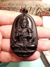 石传百世天然黑曜石马年本命佛吊坠男女士金曜石生肖守护神项链生日礼物 A款金曜大势至菩萨-属马守护神 实拍图