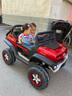 巨龙乌尼莫克奔驰儿童电动汽车遥控小孩坐双人摇摇车大g玩具越野童车 烤漆红顶配四驱避震+便携充电 实拍图
