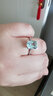 米莱珠宝 3.15克拉海蓝宝戒指18K金镶嵌钻石海蓝宝女戒送女友生日礼物 圈号可定制 实拍图