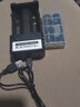 德力普（Delipow）18650锂电池3.7V-4.2V大容量强光手电筒专用电池充电器套装 麦克风/头灯/航模/小风扇等设备通用 双槽充电器+2节18650电池【9250mWh】 尖头电池【适合弹片 实拍图