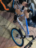 芬迪 山地车自行车21速男女学生变速自行车男成人单车 21速【顶配款】白蓝色 实拍图